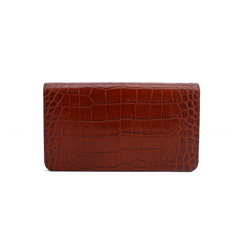 croc leather women wallet