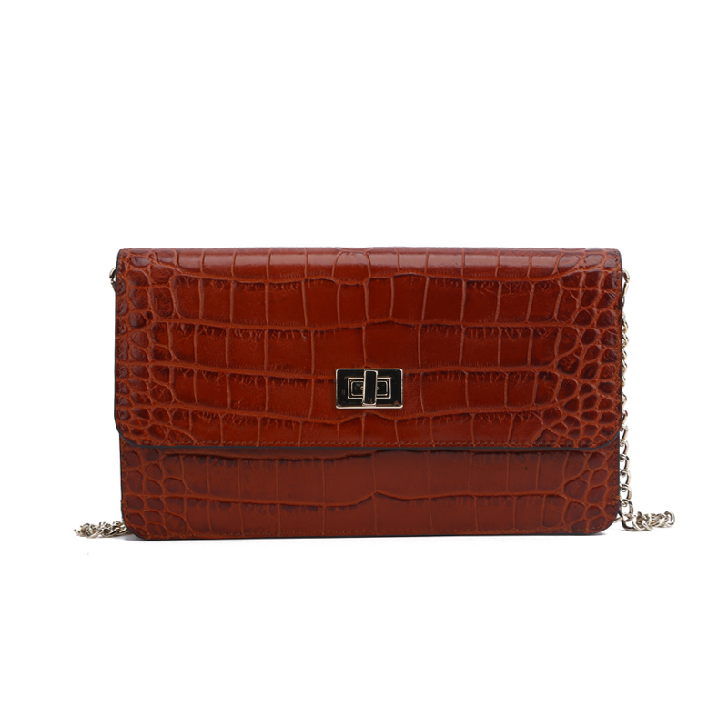 croc leather women wallet