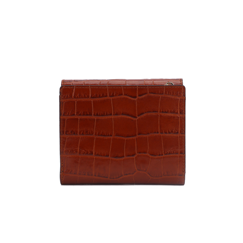 croc leather women wallet