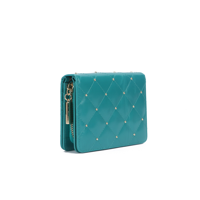 leather women wallet with studs