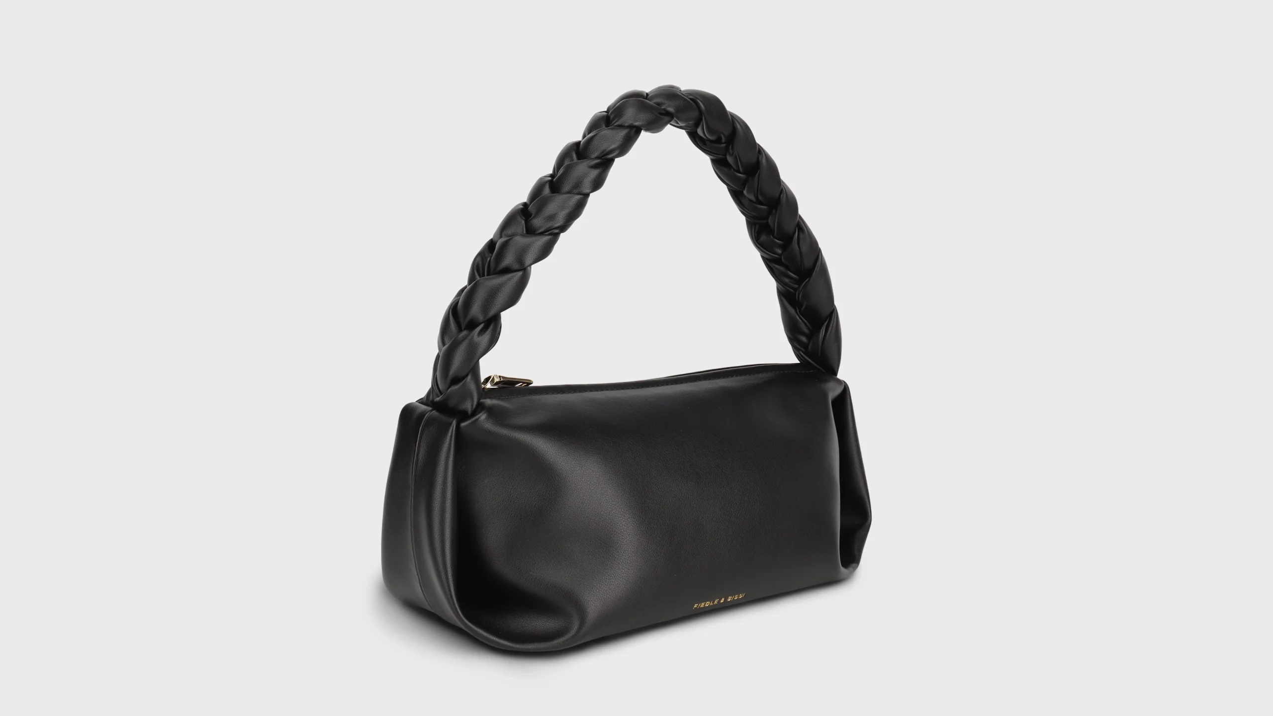 Smooth Leather Bag – S7754 (Black, Large)