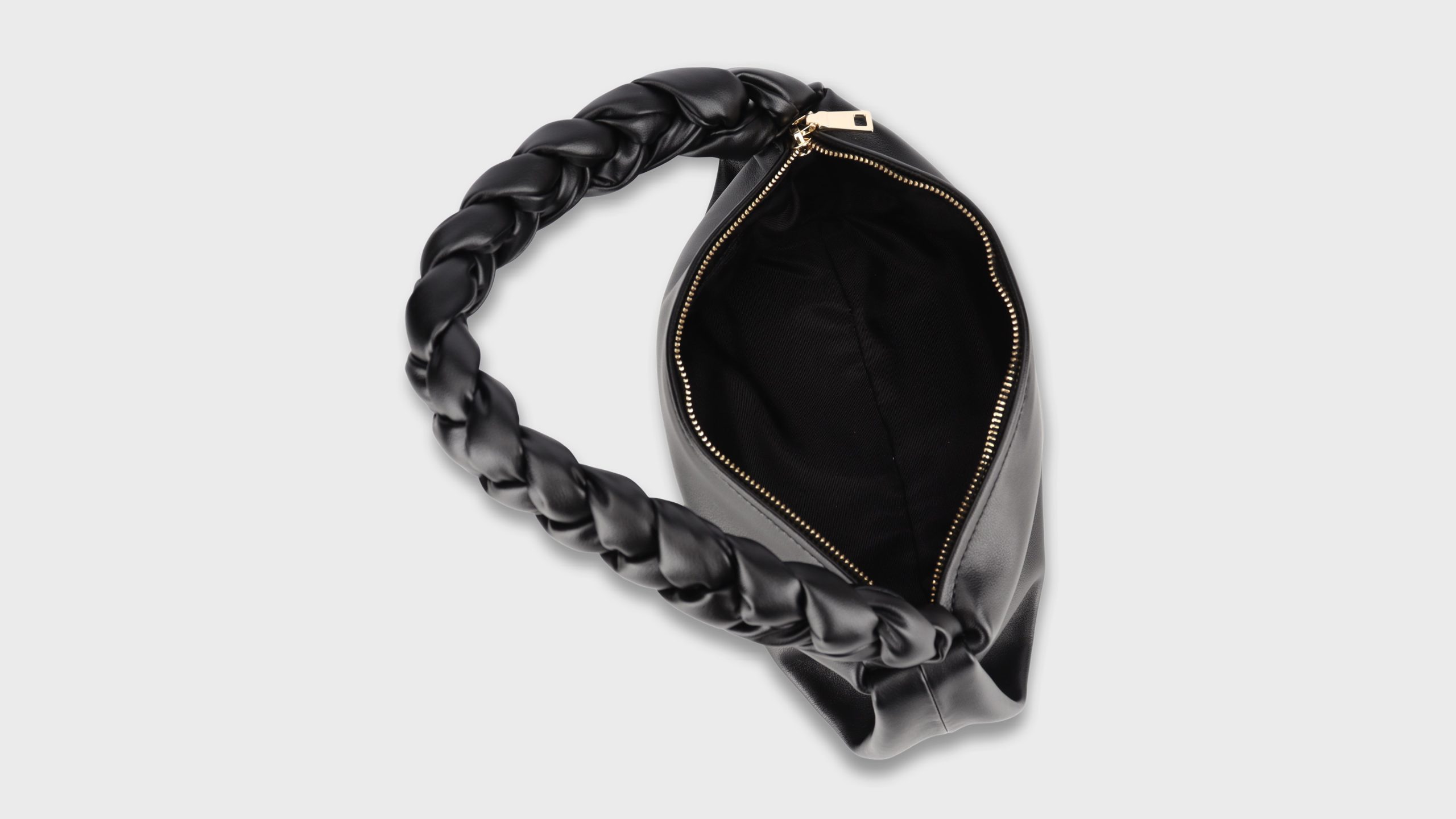 Smooth Leather Bag – S7754 (Black, Large)