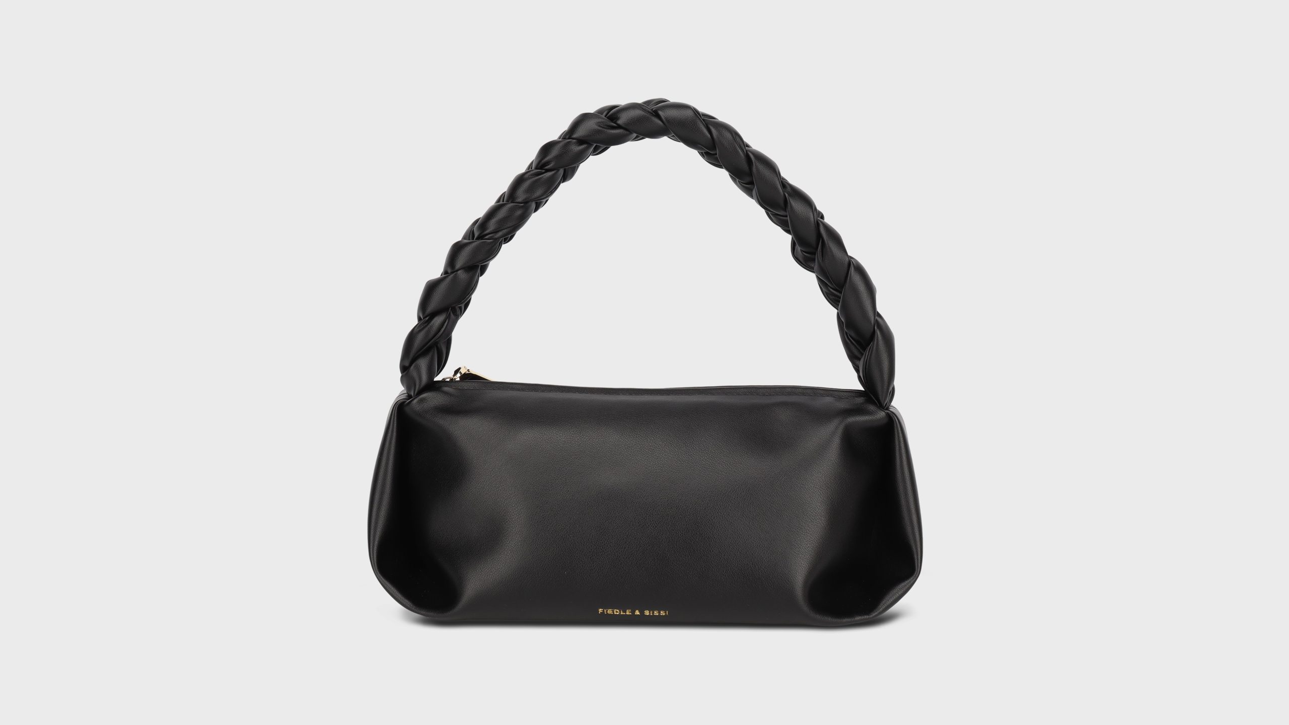 Smooth Leather Bag – S7754 (Black, Large)