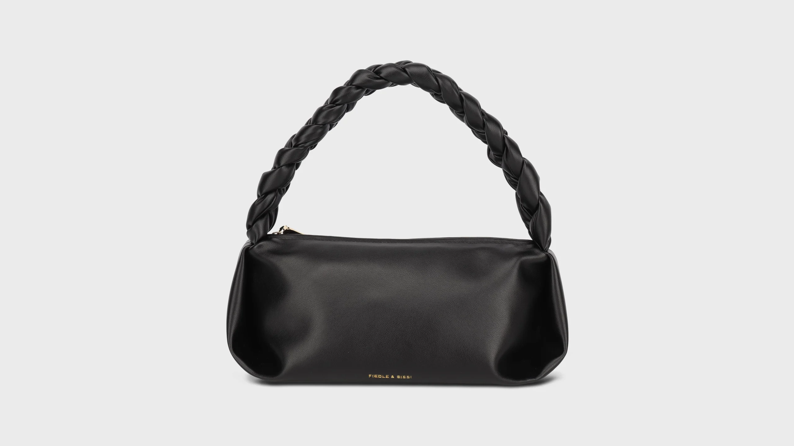 Smooth Leather Bag – S7754 (Black, Large)