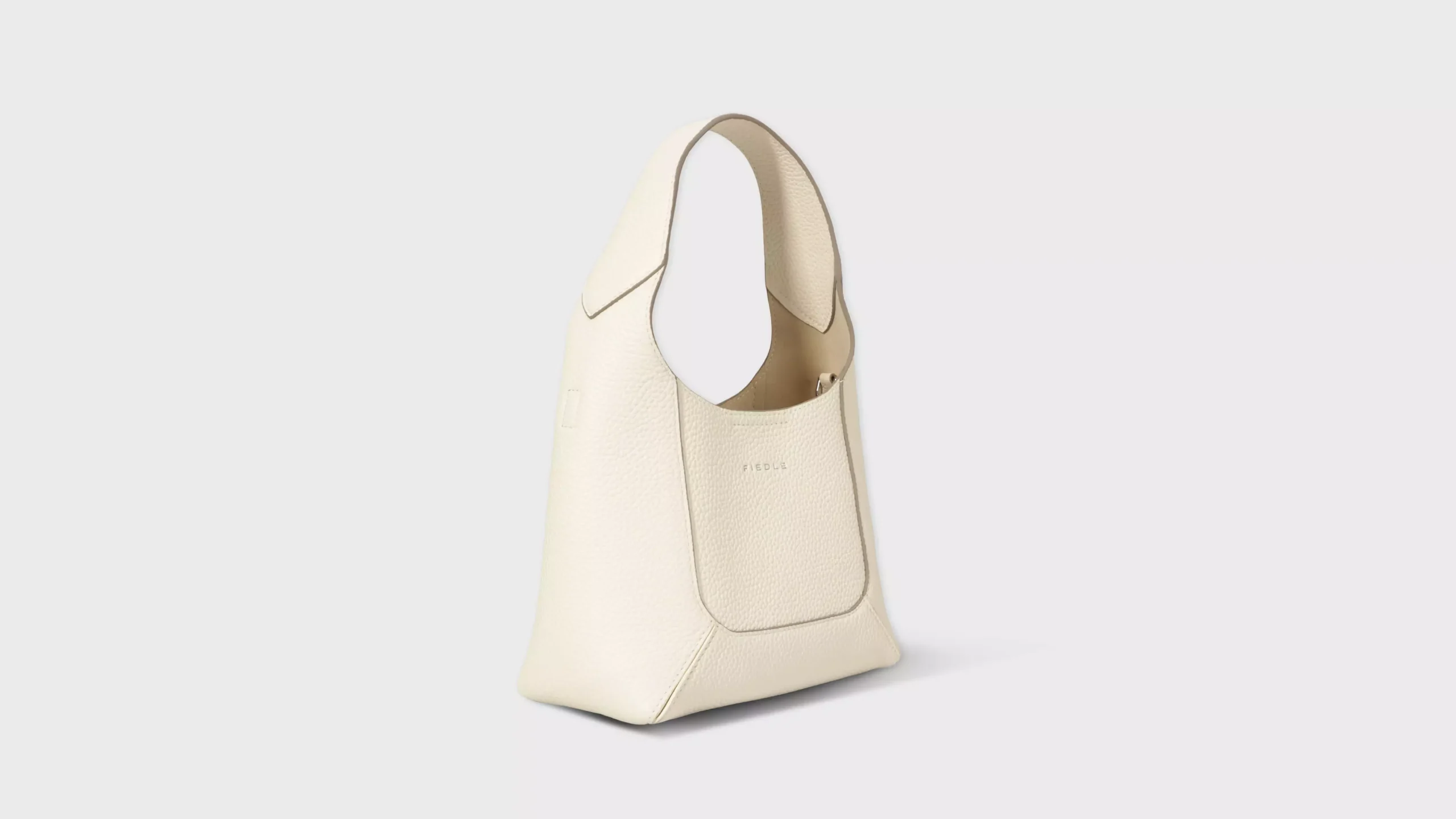 Leather Hobo Bag in Pebble Grain (Medium) – S9957
