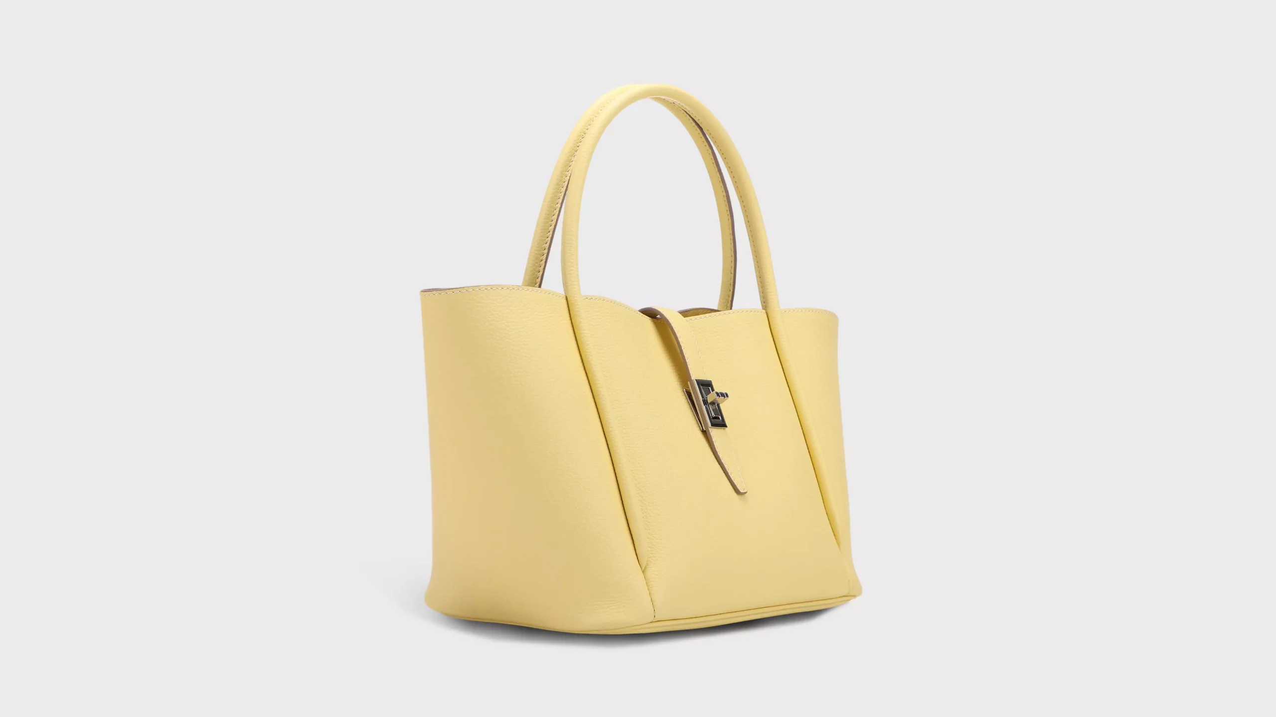 Leather Top Handle Crossbody Bag in Grained Cowhide – S9794 / S9899