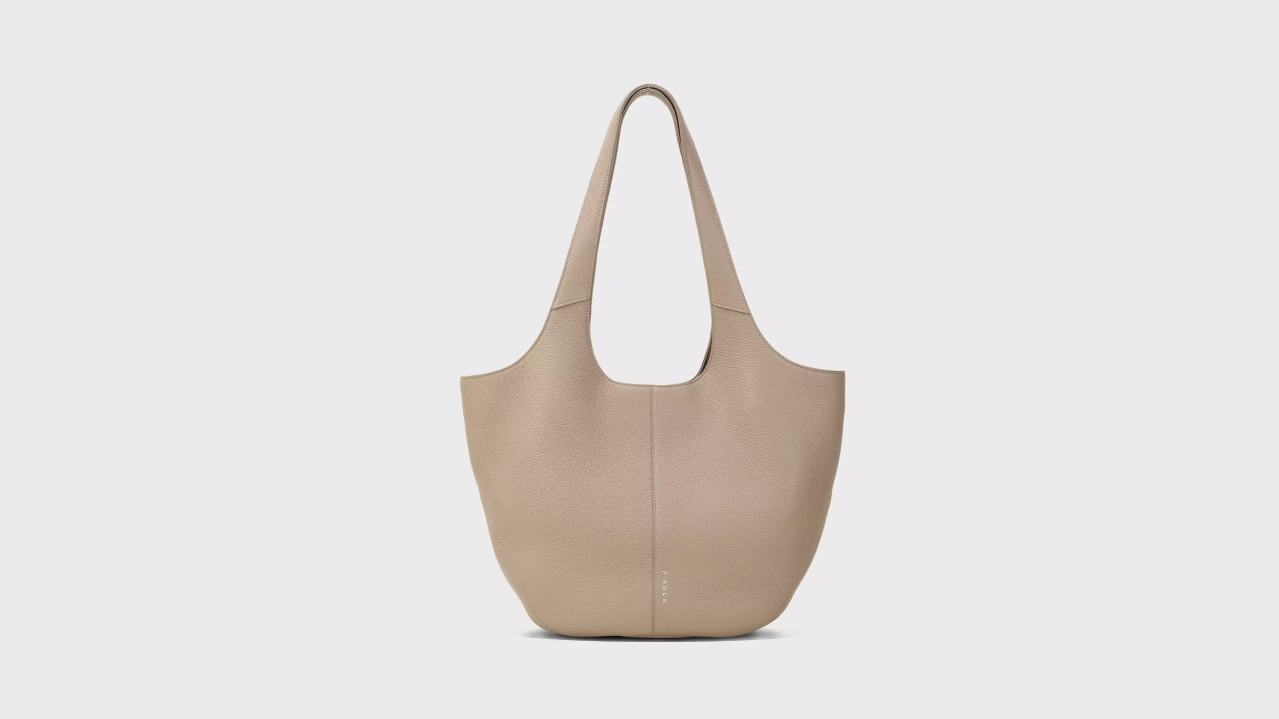 Leather Minimalist Tote Bag in Grained Cowhide – S11878